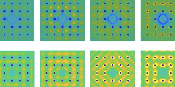 Evolution of diffuse scattering signal from tungsten