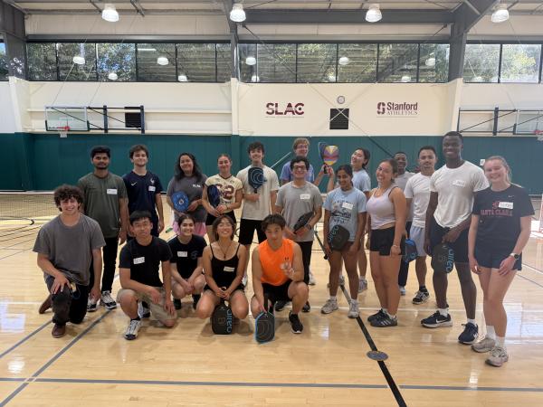 Intern pickleball players