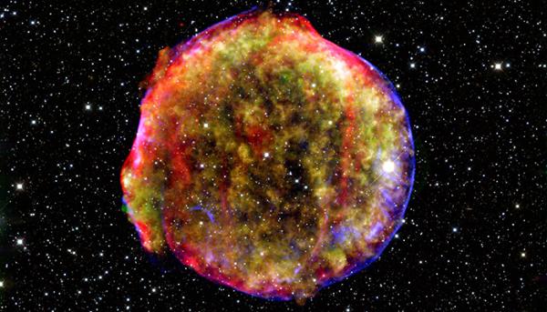Composite image of the Tycho Supernova remnant