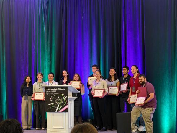 Poster prize winners at LaserNetUS 2026